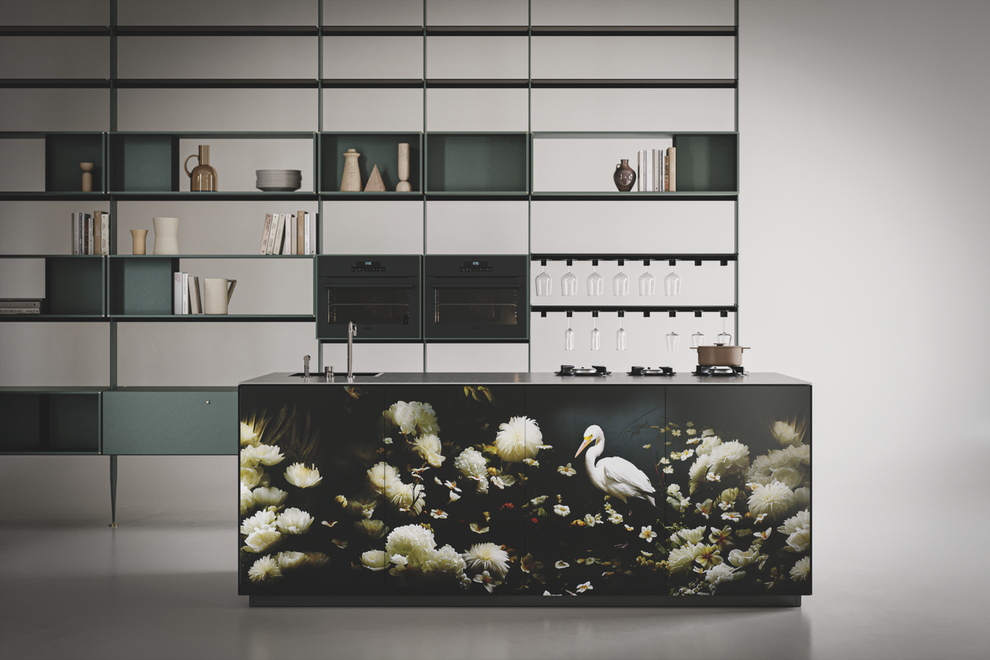 A new and original finish adds interest to the N_Elle and the Tangram Island collections