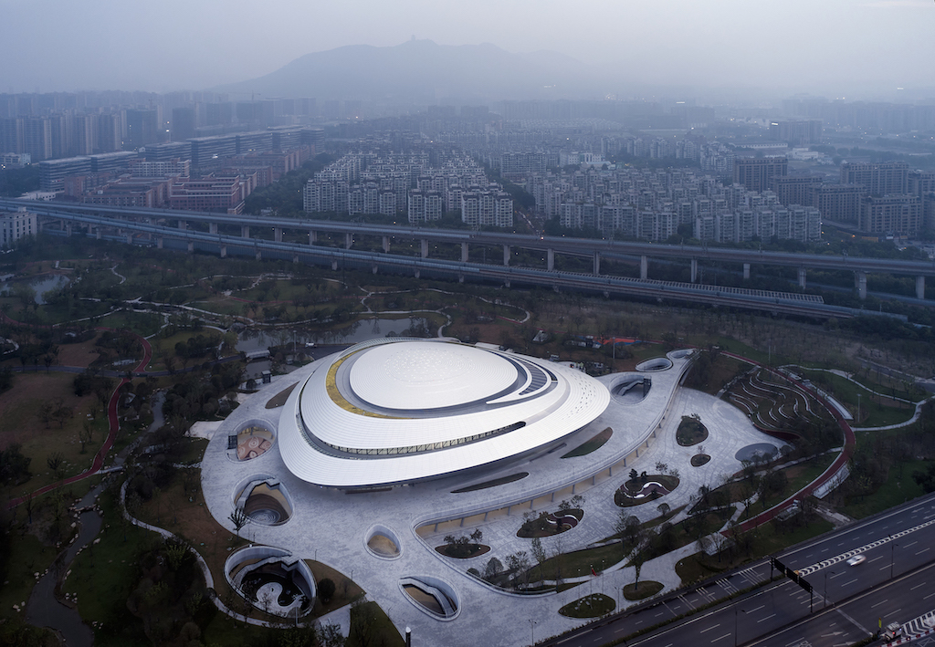 China Hangzhou E-sports Centre by Central-South Architectural Design Institute  (photo: ZHENG SHI)