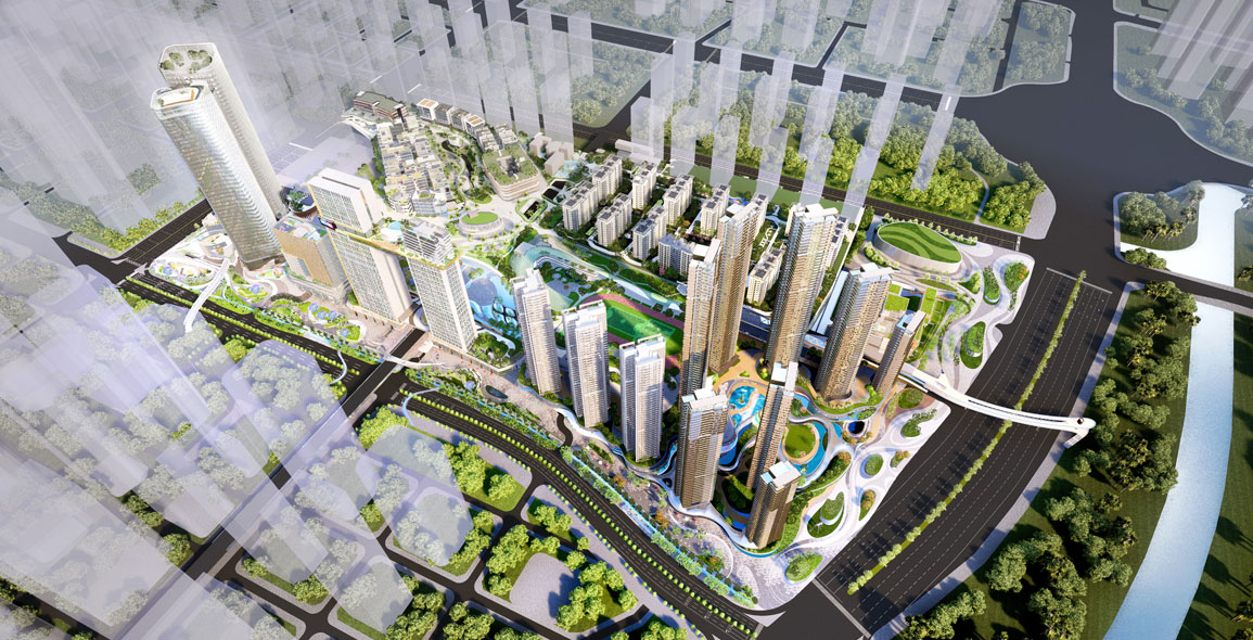 The Qianhai FUTURE TIMES landscape design competition won by LWK + PARTNERS in partnership with DDON.