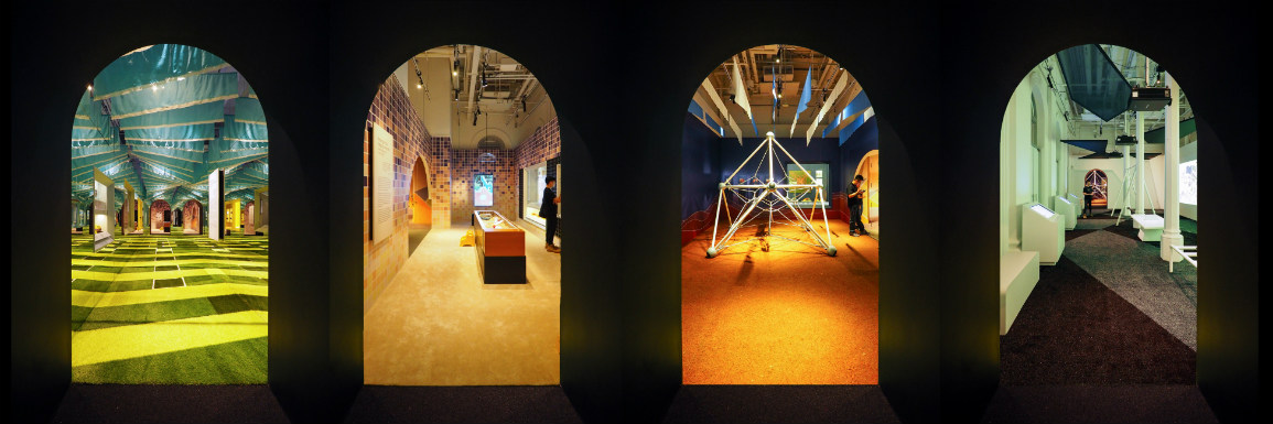 The different galleries from the exhibition