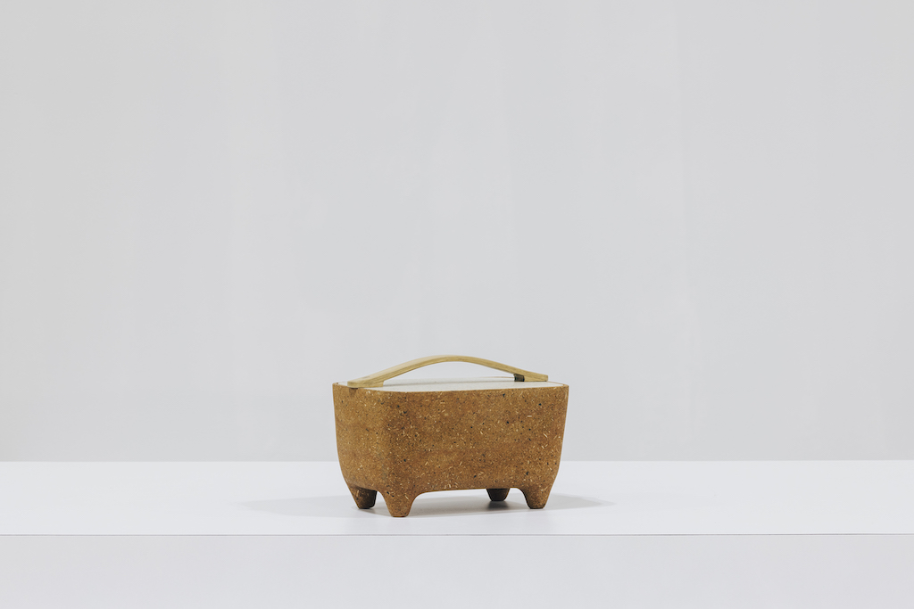 Functional object made with cow dung - by designer Adhi Nugraha (photo: Studio Periphery)