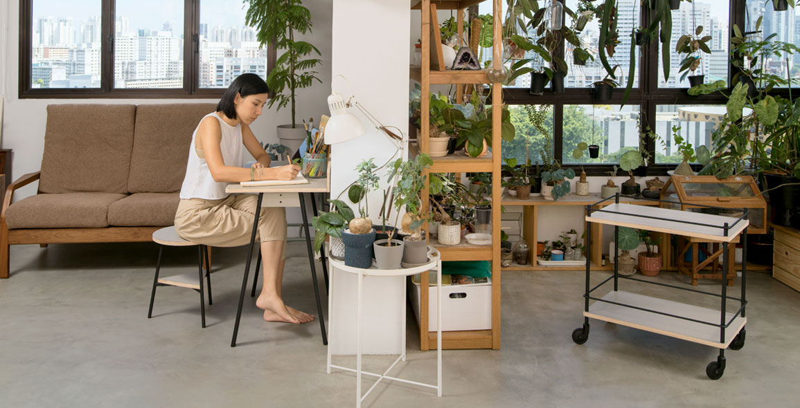 KERNEL+ flatpack furniture range is ideal for smaller urban homes.