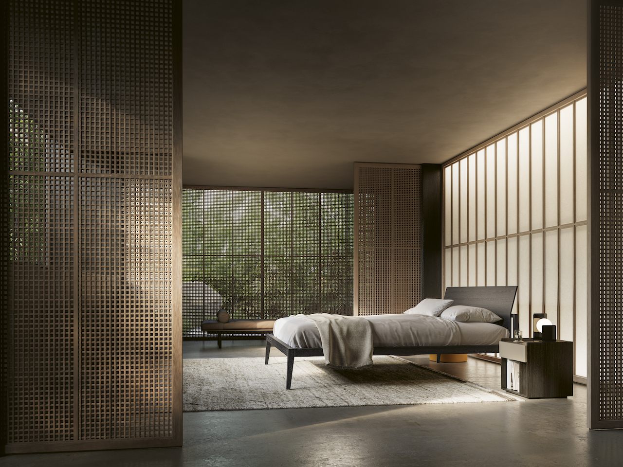 Oriental home - bedroom Oriental home - bedroom