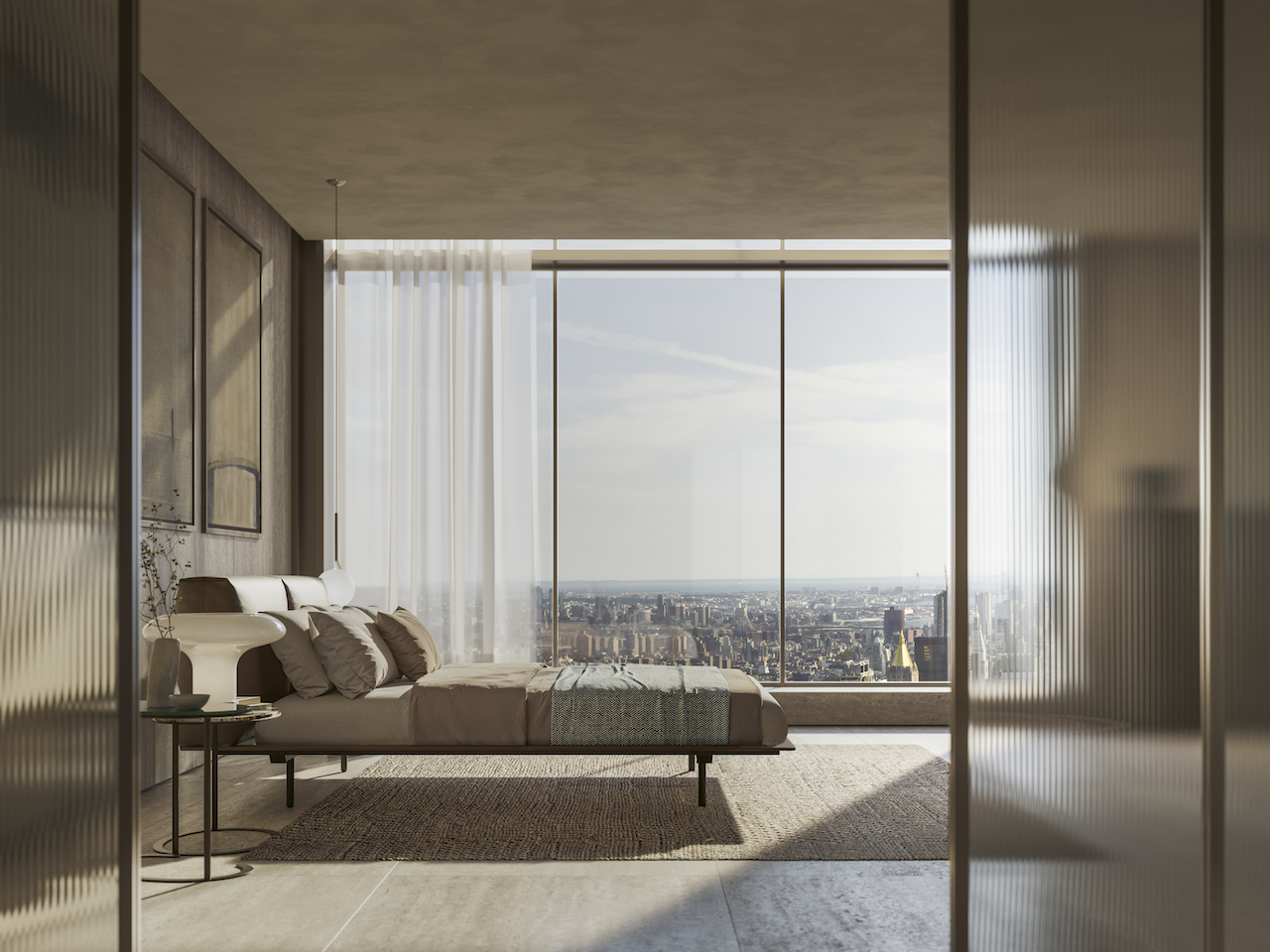 New York City penthouse bedroom New York City penthouse bedroom