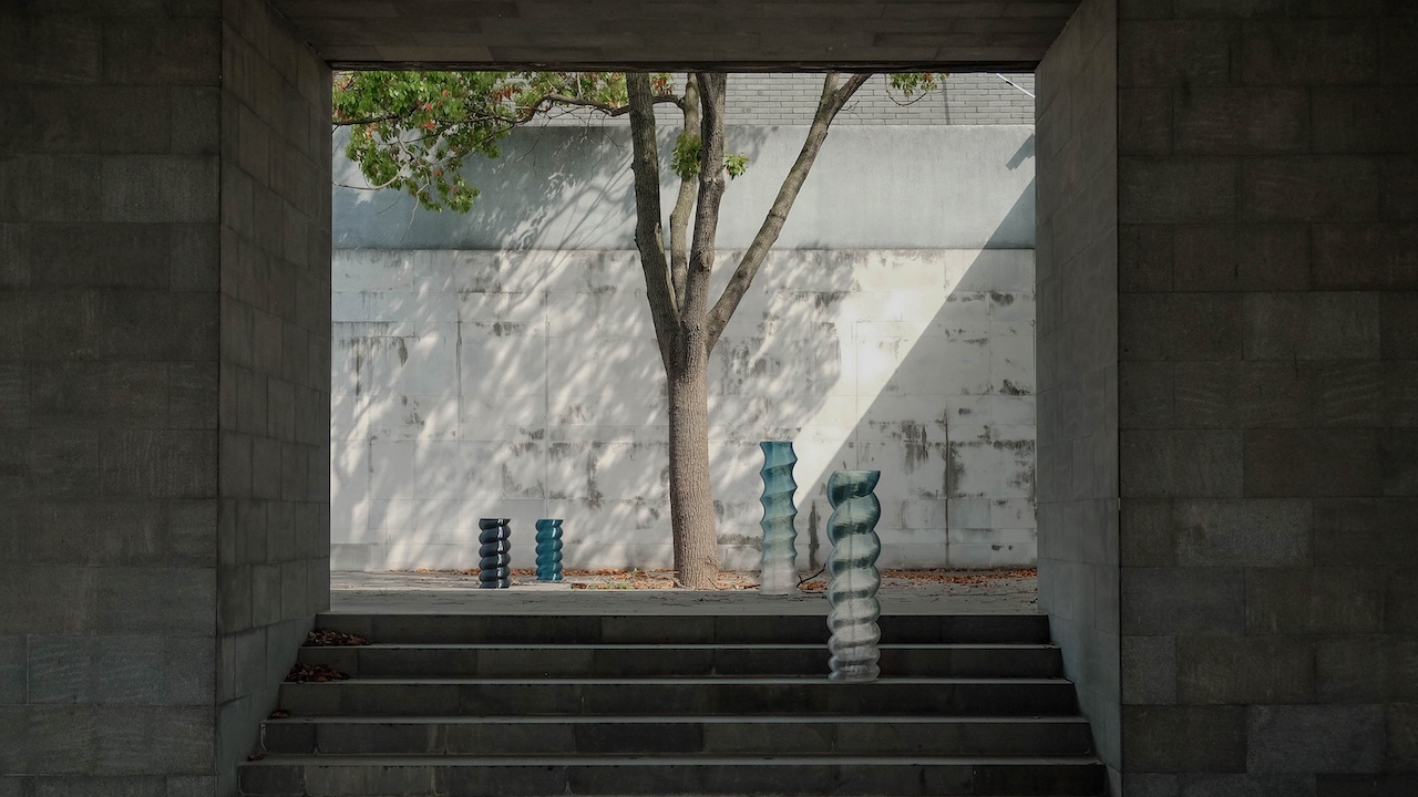 Movement01, a floor lamp series created by sustainable Chinese design studio Swirl Up