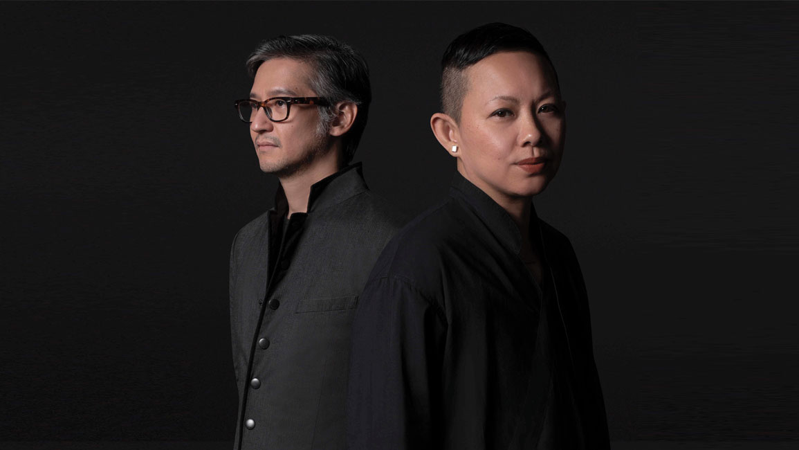 Rita Nazareno (right) with design collaborator Gabriel Lichauco