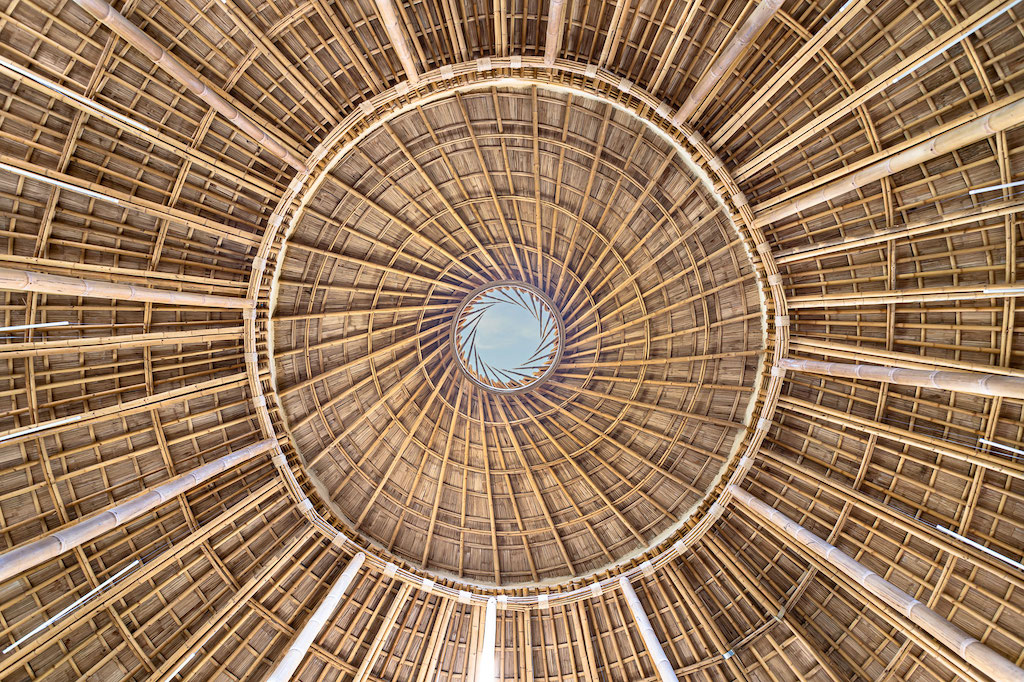 Panyaden library's ceiling