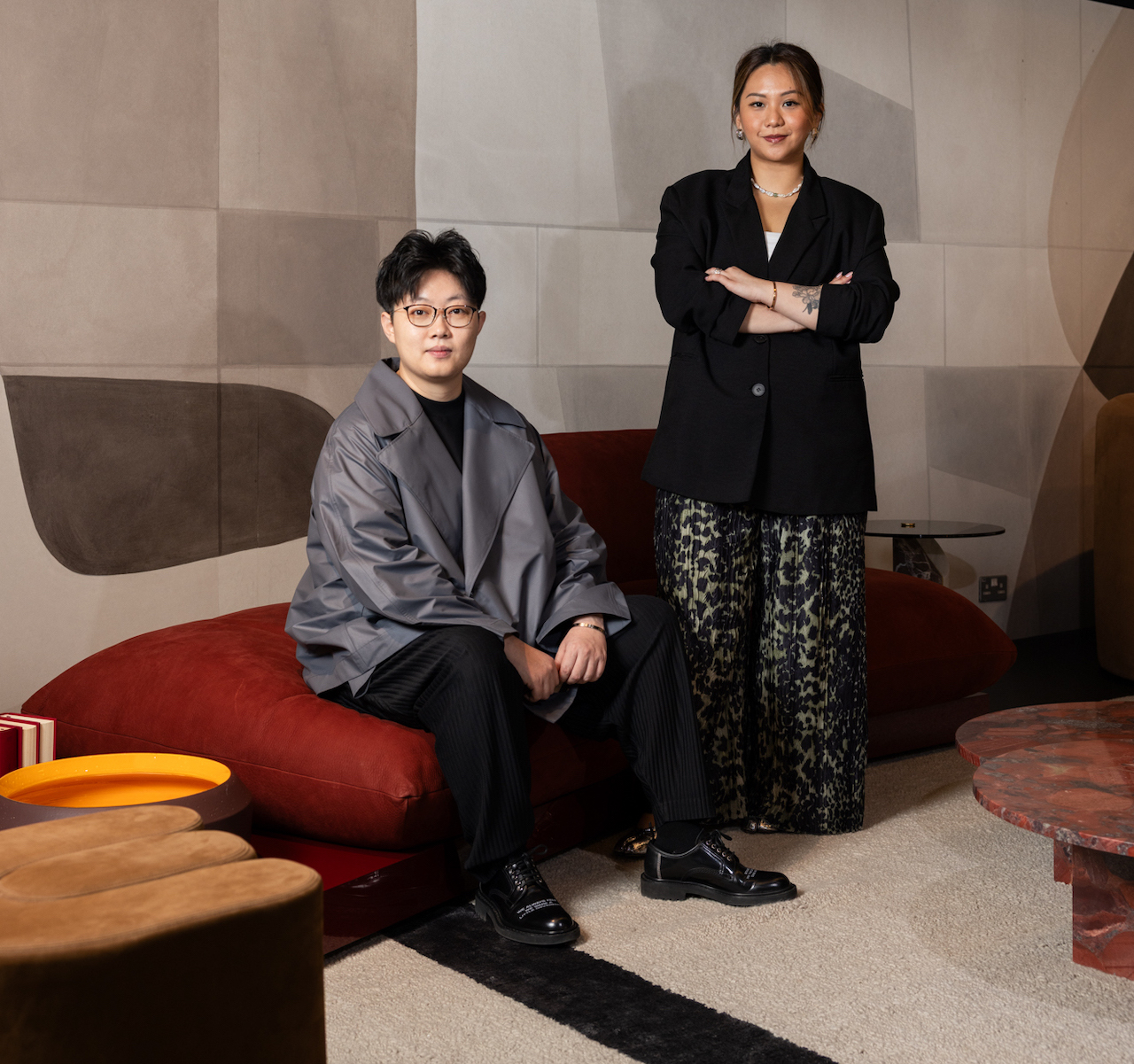 (From left) Aitong Yu and Samantha Ho