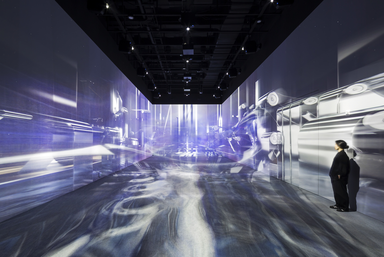 A multi-media presentation of POSCO’s steel-making ambitions and prowess